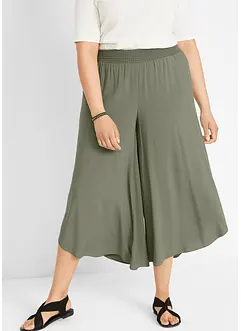 Pantaloni culotte al polpaccio con cinta comoda, bonprix