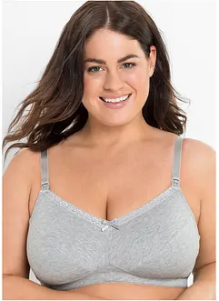 Reggiseno allattamento senza ferretto (pacco da 3) con cotone biologico, bonprix