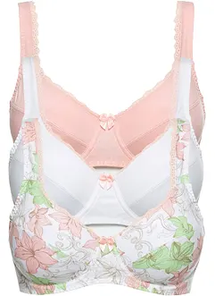 Reggiseno con ferretto (pacco da 3) in cotone, bonprix