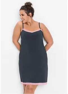 Camicia da notte corta con pizzo delicato, bonprix