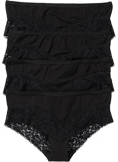 Panty con pizzo (pacco da 4), bonprix