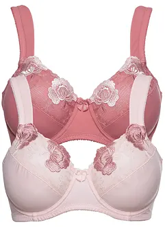 Reggiseno minimizer con ferretto  e poliammide riciclata (pacco da 2), bonprix