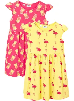Abito in jersey di puro cotone biologico (pacco da 2), bonprix