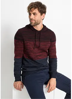 Maglione in filato fine con cappuccio, bonprix