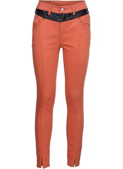Pantaloni elasticizzati con similpelle, BODYFLIRT