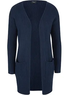 Cardigan lungo a coste, bonprix