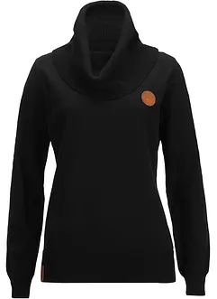 Maglione in maglia fine con collo ampio, bonprix