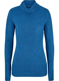 Maglione basic a collo alto in filato fine, bonprix