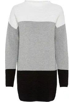Maglione lungo a righe, bonprix