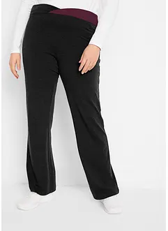 Pantaloni sportivi in cotone, bootcut (pacco da 2), bonprix