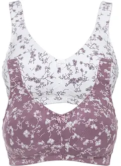 Reggiseno senza ferretto con cotone biologico morbido (pacco da 2), bonprix