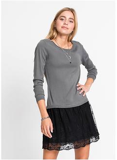 Abito in maglia con gonna in pizzo, RAINBOW