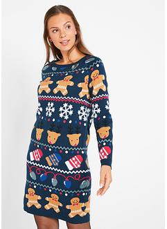 Abito in maglia natalizio con biscotti, bpc bonprix collection