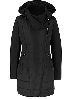 Giacca con cappuccio e collo grande, bonprix