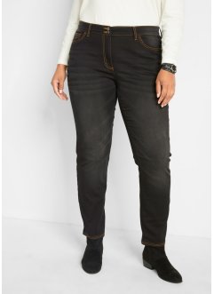 Jeans termici push-up con cinta comoda straight, bpc bonprix collection