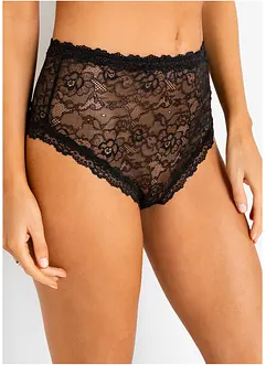 Panty raffinato a vita alta in confezione da 2, bonprix