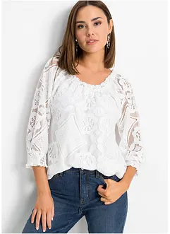 Maglia con pizzo, bonprix