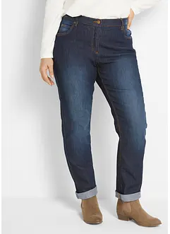 Jeans elasticizzati a vita alta, straight, bonprix