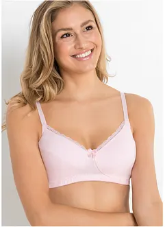 Reggiseno senza ferretto (pacco da 3) con cotone biologico, bonprix