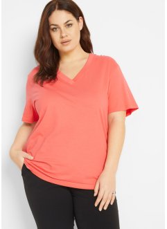 Donna Abbigliamento da T-shirt e top da Top a manica corta Tunica con Scollo Rotondo a iche Corte Donna Plus Size di Amazon Essentials in Rosso 40% di sconto 