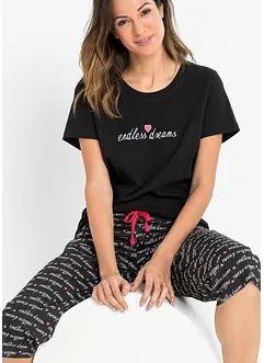 Pigiama pinocchietto in puro cotone, bonprix