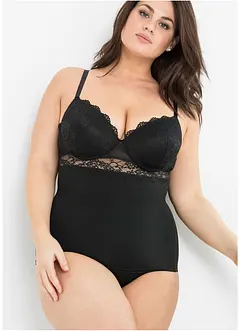 Canotta con reggiseno integrato in microfibra liscia, bonprix