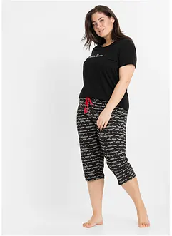 Pigiama pinocchietto in puro cotone, bonprix