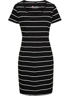 Abito di jersey elasticizzato a maniche corte, bonprix