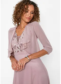 Bolero in chiffon con poliestere riciclato, bonprix