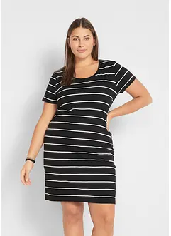 Abito di jersey elasticizzato a maniche corte, bonprix