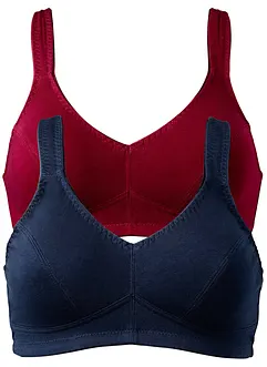 Reggiseno senza ferretto  con cotone biologico (pacco da 2), bonprix