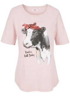 T-shirt in cotone con animale stampato, bpc bonprix collection