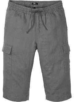 Bermuda cargo in misto lino, regular fit, bonprix