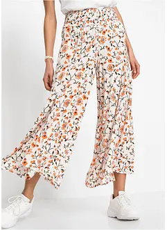 Pantaloni a palazzo in fantasia a fiori, bonprix