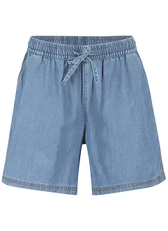 Shorts in denim leggero con lino, bonprix