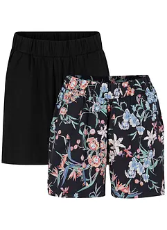 Shorts in jersey di misto cotone elasticizzato (pacco da 2), bonprix