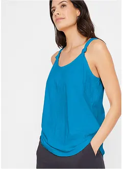 Top di cotone con nodi, bonprix