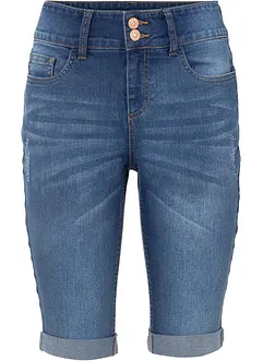 Bermuda in jeans, a vita media, bonprix