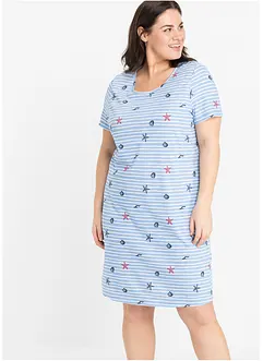 Camicia da notte corta in puro cotone, bonprix