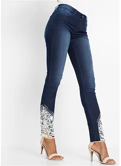 Jeans skinny con pizzo, bonprix