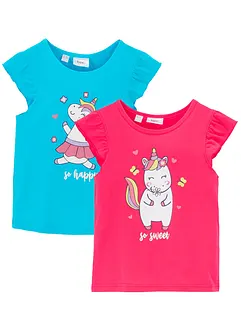 T-shirt in puro cotone biologico (pacco da 2), bonprix