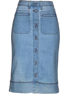 Gonna di jeans con bottoni, bonprix