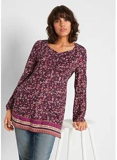 Maglia stile tunica in misto cotone e viscosa, bonprix