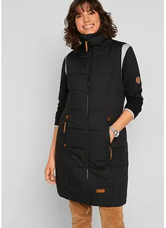 Gilet lungo a collo alto, bonprix