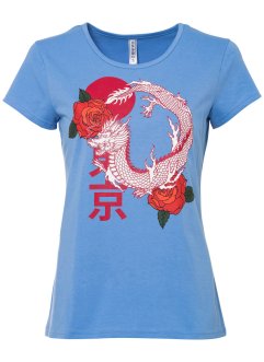 T-shirt con stampa orientale, RAINBOW