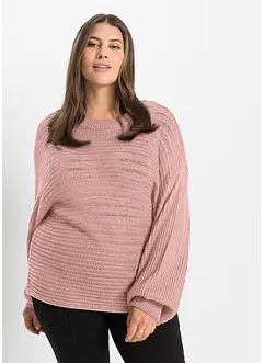 Maglione traforato oversize, bonprix