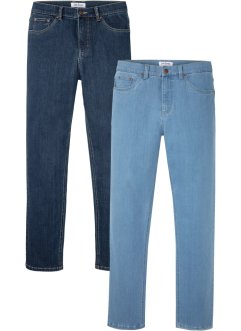 Jeans elasticizzati (pacco da 2) con poliestere riciclato classic fit, John Baner JEANSWEAR