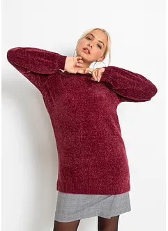 Maglione lungo in ciniglia, bonprix