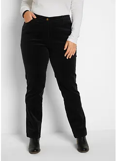 Pantaloni di velluto a coste elasticizzati, straight, bonprix