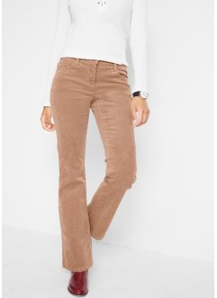 Pantaloni di velluto elasticizzati, bootcut, bpc bonprix collection